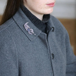 Broche Clip Boucheron Saphirs et diamants - Castafiore