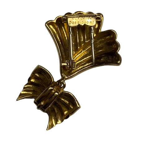 Broche Clip VAN CLEEF & ARPELS en or jaune - Castafiore