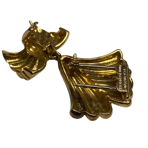 Broche Clip VAN CLEEF & ARPELS en or jaune - Castafiore