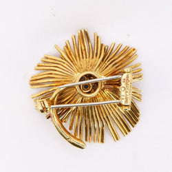 Broche Clip Van Cleef & Arpels en or jaune et saphirs - Castafiore