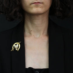 Broche de chasse ancienne en or jaune - Castafiore