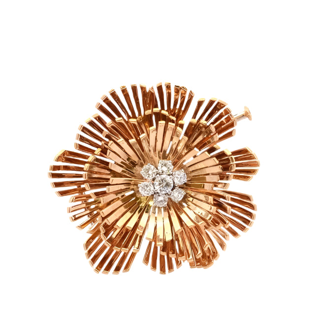 Broche diamants en or 18k - Castafiore