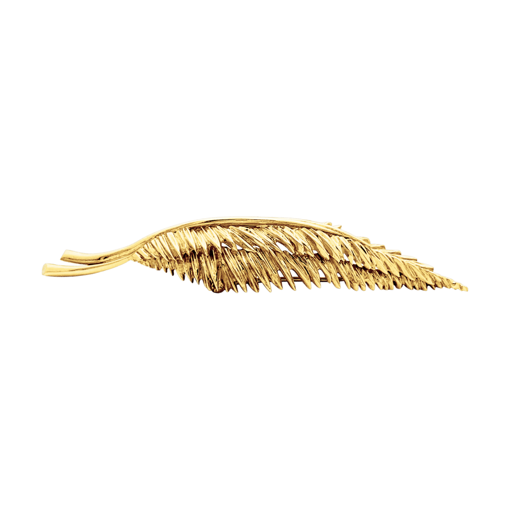 Brooch Van Cleef & Arpels, "Plumes", yellow gold.