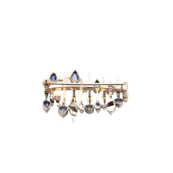 Broche en or blanc et saphirs - Castafiore