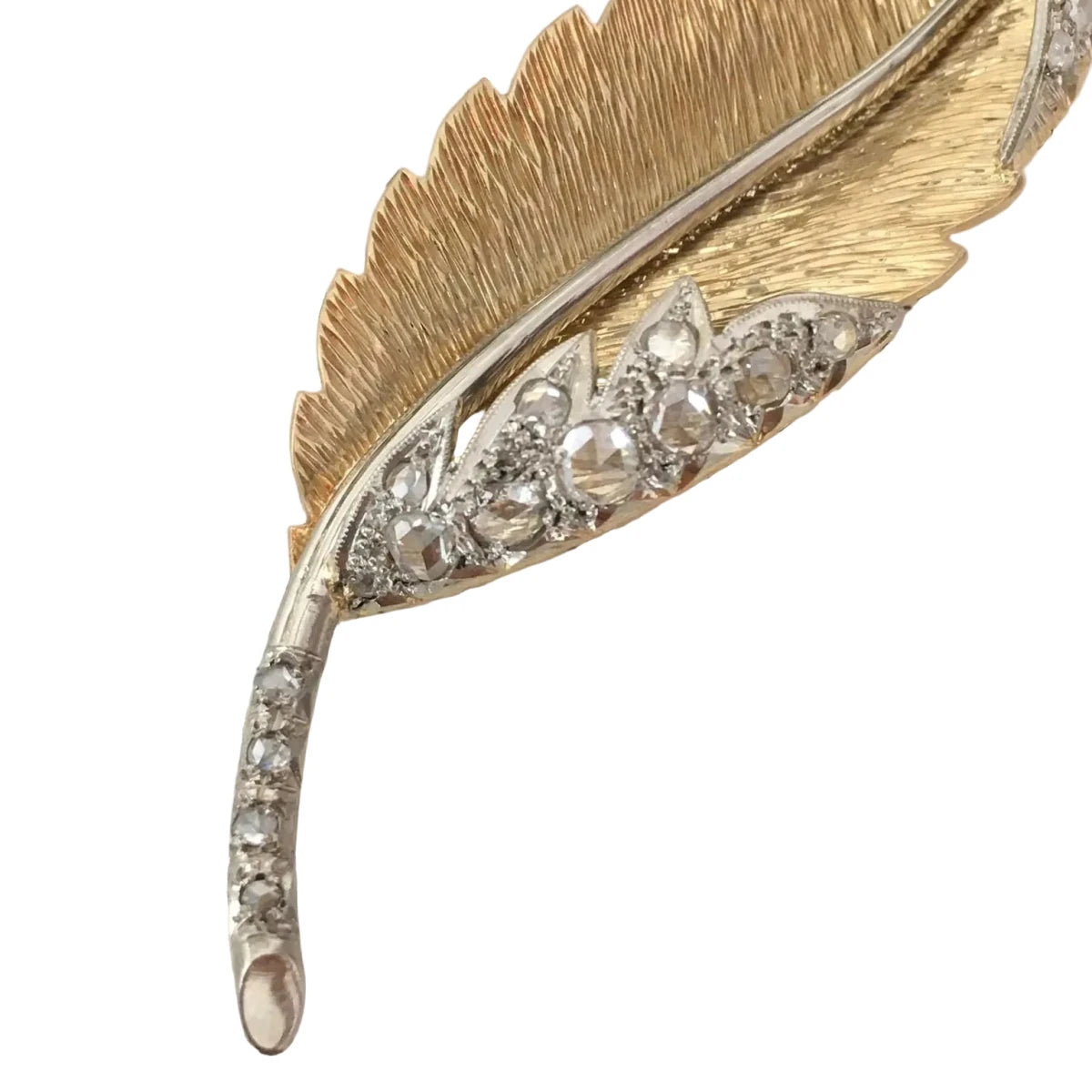Broche en or blanc, or jaune et diamants - Castafiore