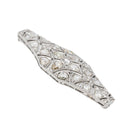 Broche en or blanc, platine et diamants - Castafiore