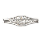 Broche en or blanc, platine et diamants - Castafiore