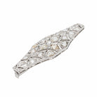 Broche en or blanc, platine et diamants - Castafiore