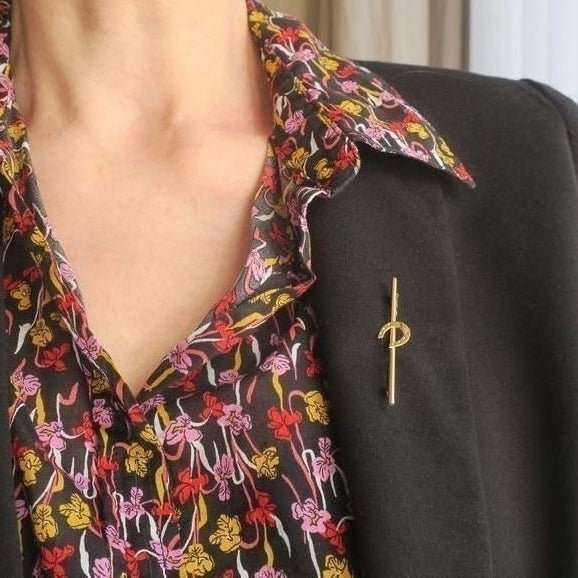 Broche en or jaune - Castafiore