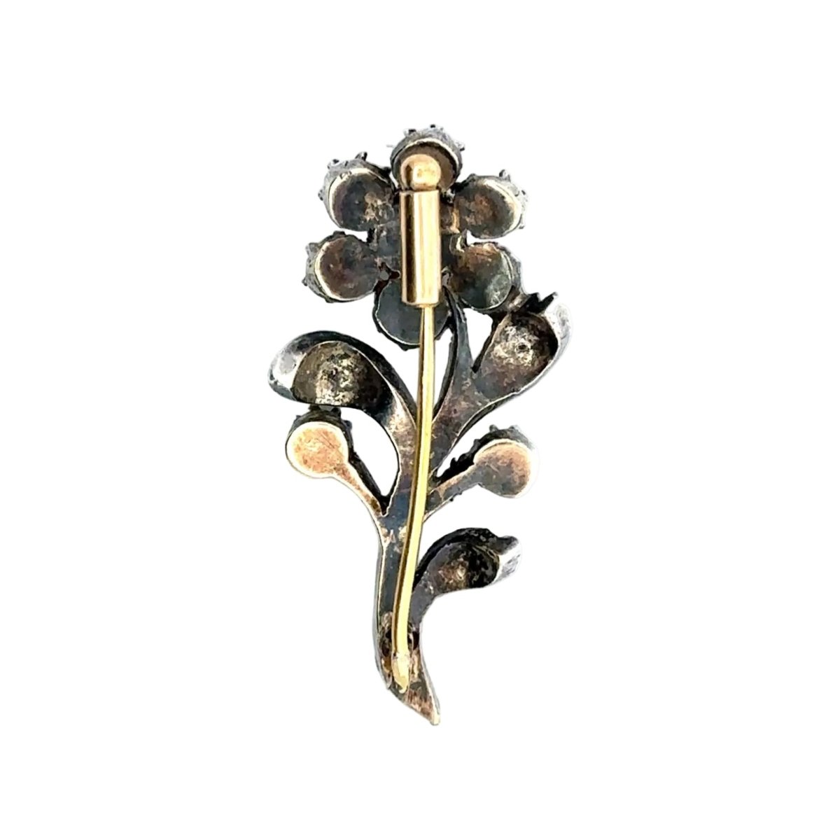 Broche en or jaune, argent, saphirs et diamants - Castafiore