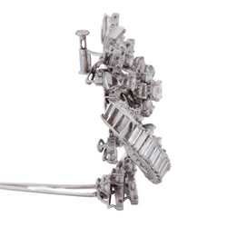 Broche en platine et diamants - Castafiore