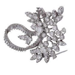 Broche en platine et diamants - Castafiore