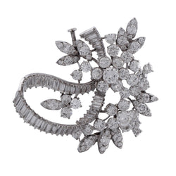 Broche en platine et diamants - Castafiore