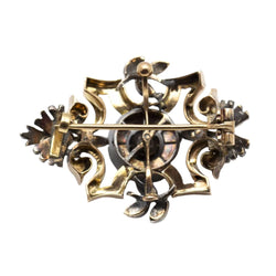 Broche en platine et or rose - Castafiore