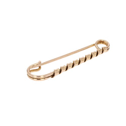 Broche épingle à nourrice or rose - Castafiore