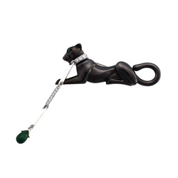 Broche Épingle CARTIER Panthère en or blanc, émeraudes et diamants - Castafiore