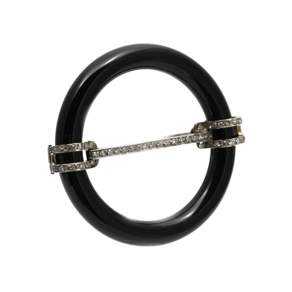 Broche Épingle en or blanc et diamants - Castafiore