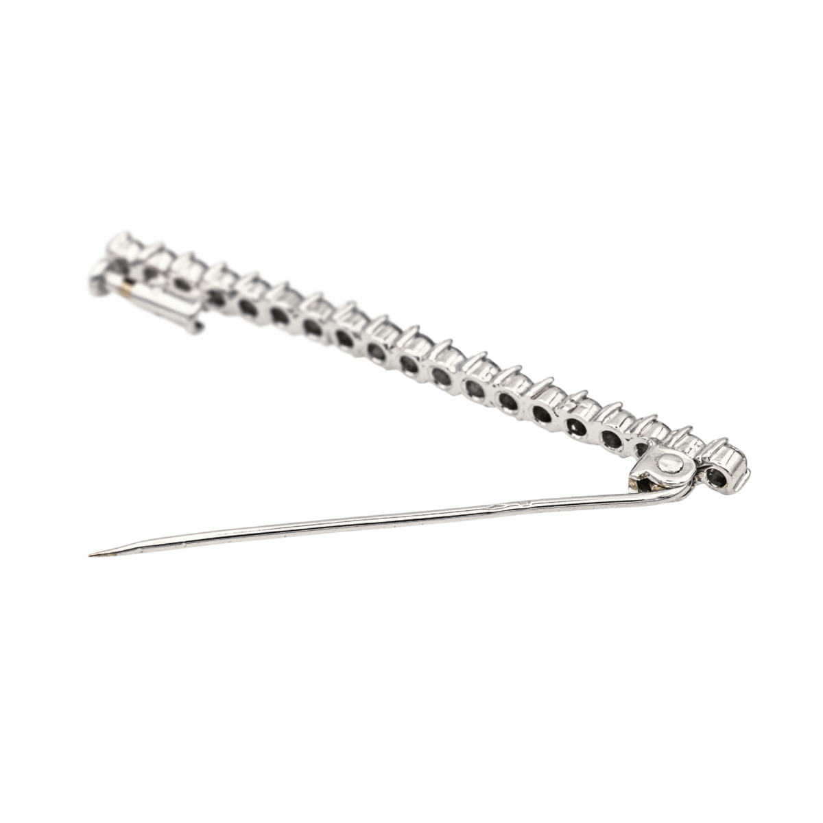 Broche Épingle en or blanc et diamants - Castafiore