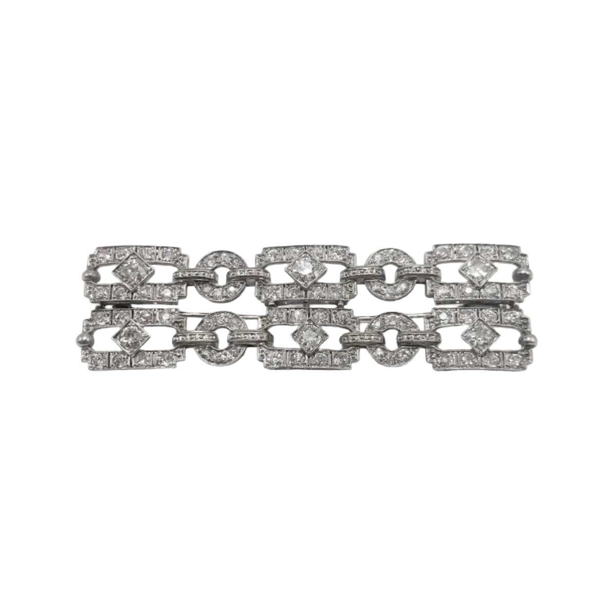 Broche Épingle en or blanc et diamants - Castafiore