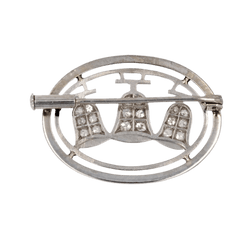 Broche Épingle en or blanc et diamants - Castafiore