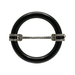 Broche Épingle en or blanc et diamants - Castafiore