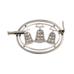 Broche Épingle en or blanc et diamants - Castafiore