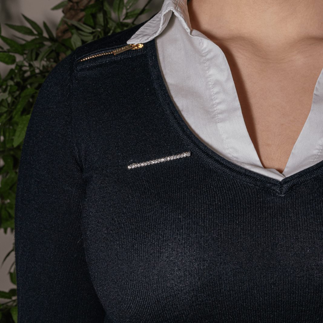 Broche Épingle en or blanc et diamants - Castafiore