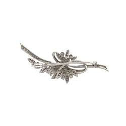 Broche Épingle en or blanc et diamants - Castafiore