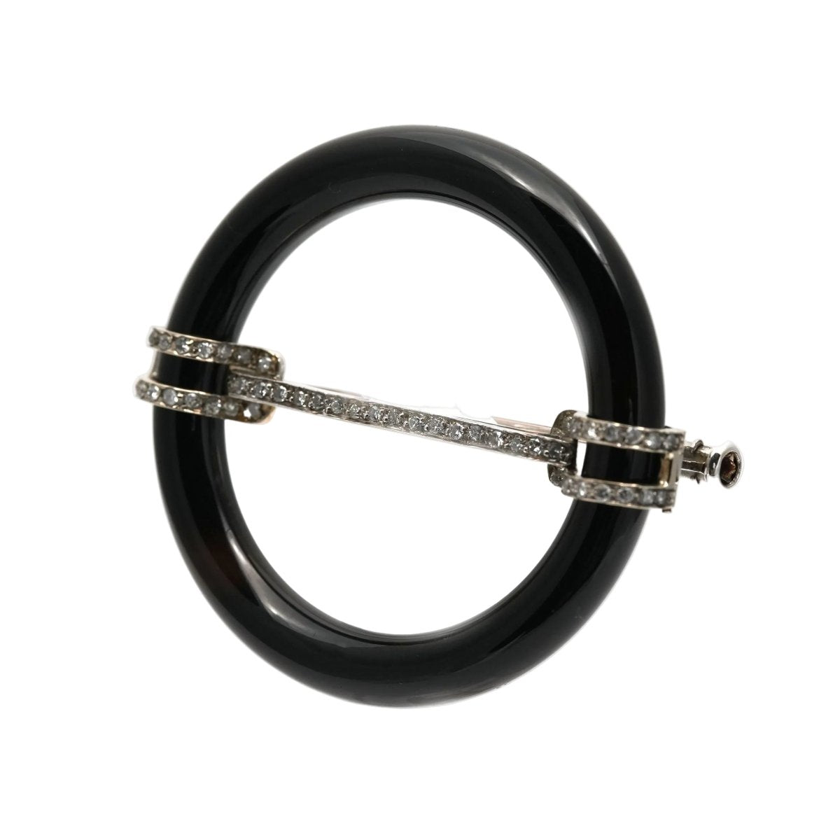 Broche Épingle en or blanc et diamants - Castafiore