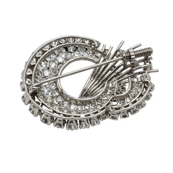 Broche Épingle en or blanc, platine et diamants - Castafiore