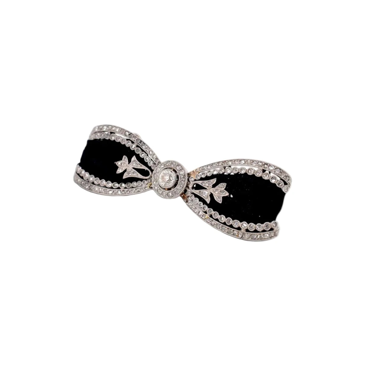 Broche Épingle en or blanc, platine et diamants - Castafiore