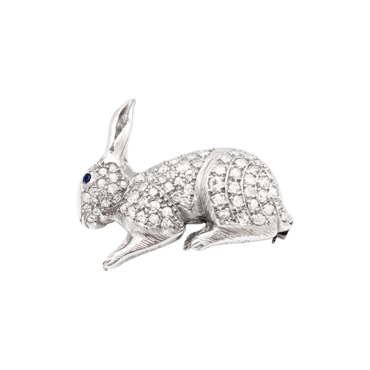 Broche Épingle en or blanc, platine et diamants - Castafiore