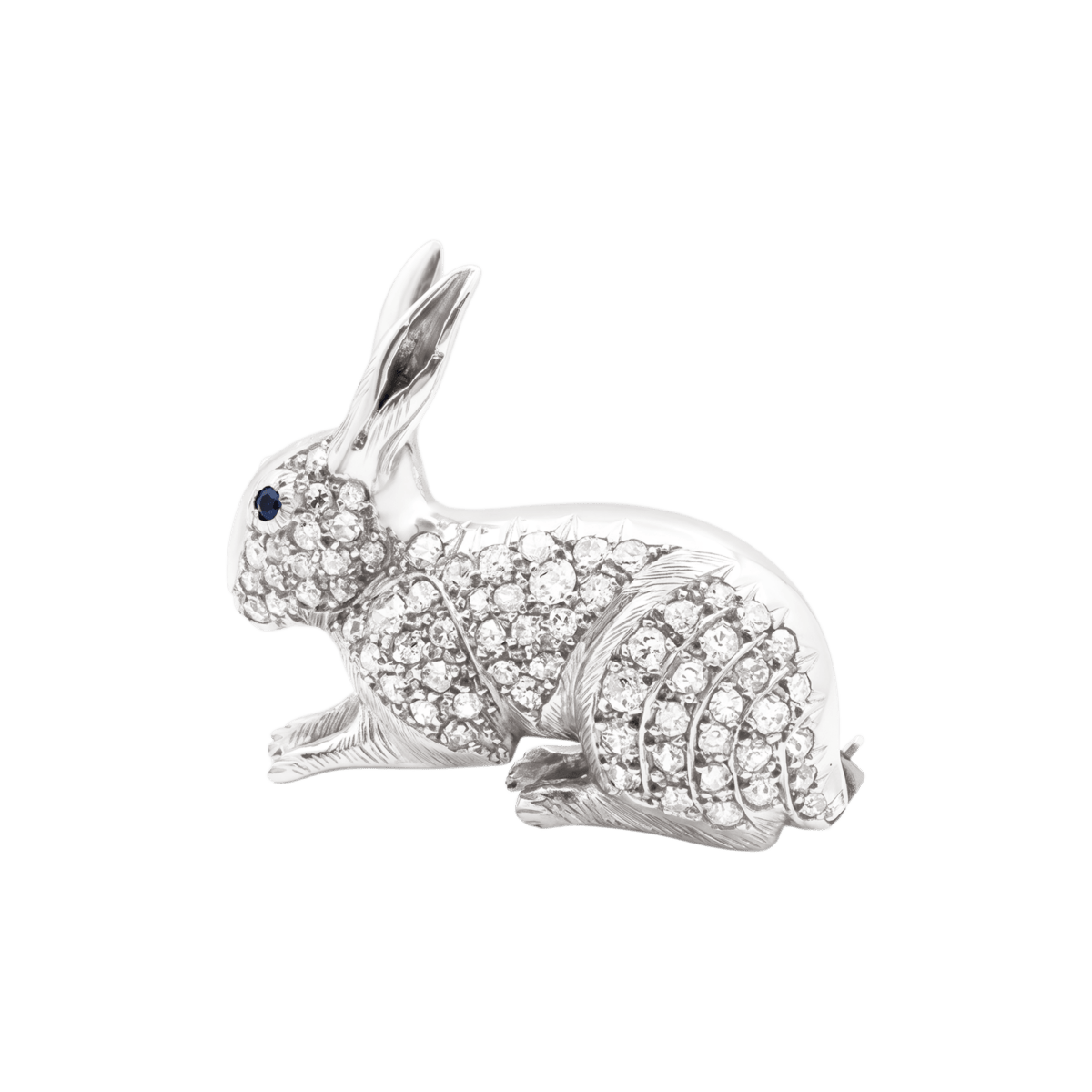Broche Épingle en or blanc, platine et diamants - Castafiore