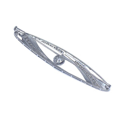 Broche Épingle en or blanc, platine et diamants - Castafiore
