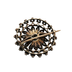 Broche Épingle en or jaune, argent et diamants - Castafiore
