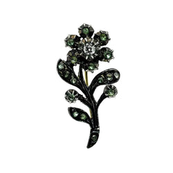 Broche Epingle en or jaune, argent, saphirs et diamants - Castafiore