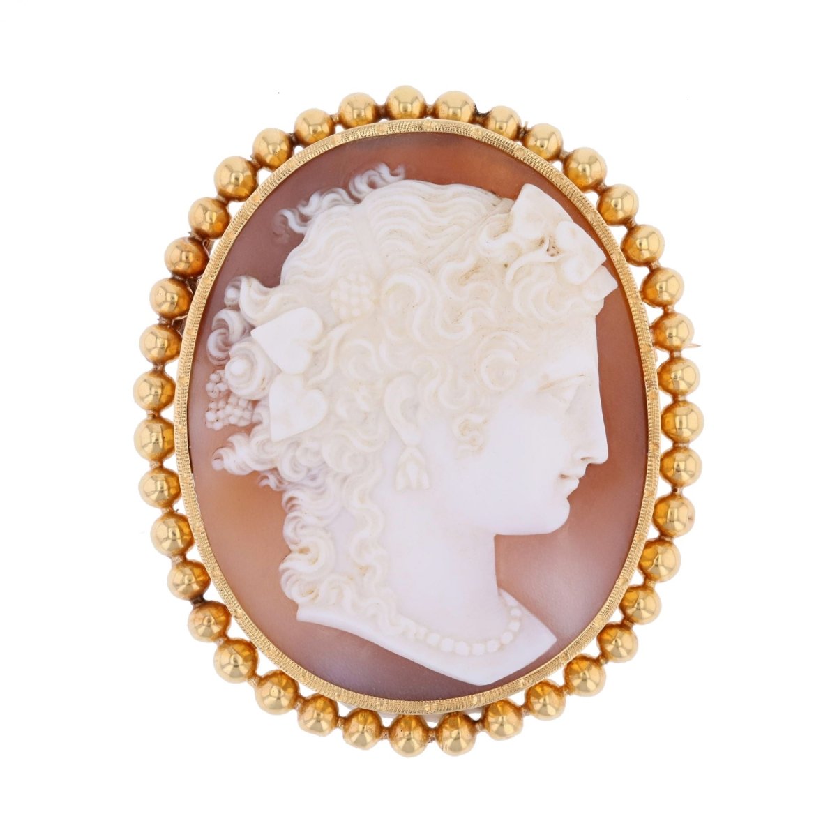 Broche Épingle en or jaune et agate - Castafiore