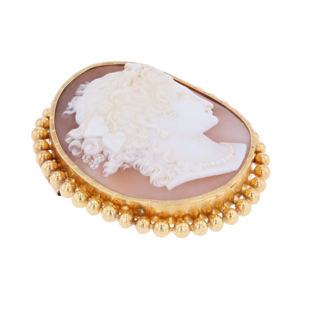 Broche Épingle en or jaune et agate - Castafiore