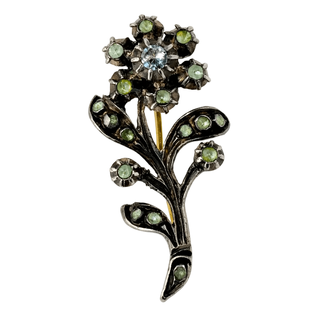 Broche Épingle en or jaune et argent - Castafiore