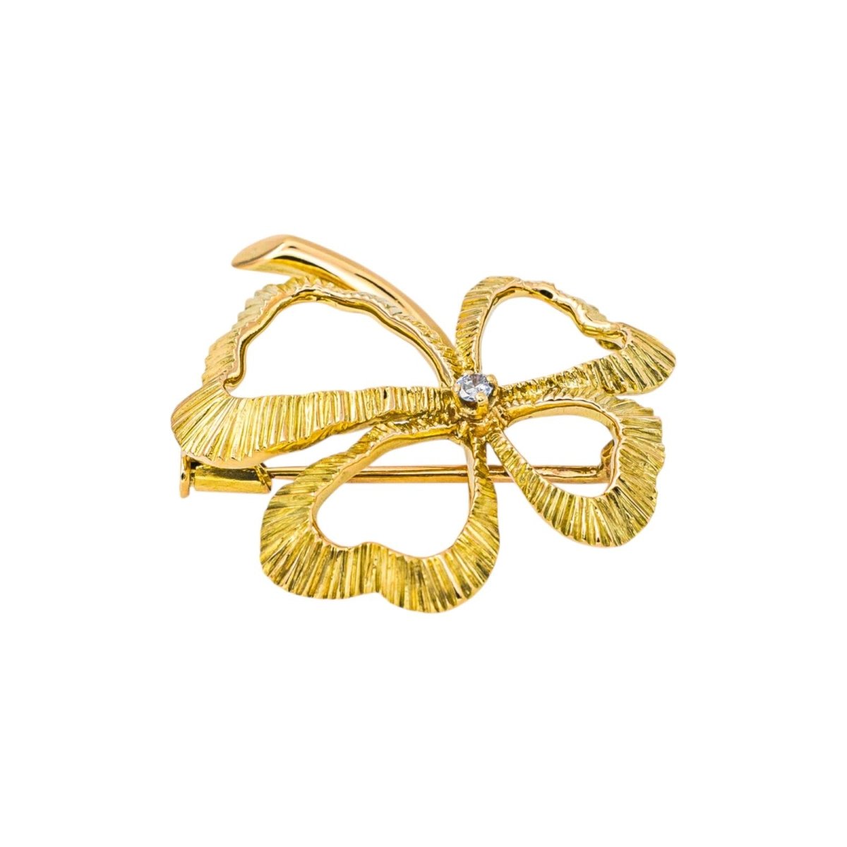 Broche Épingle en or jaune et diamant - Castafiore