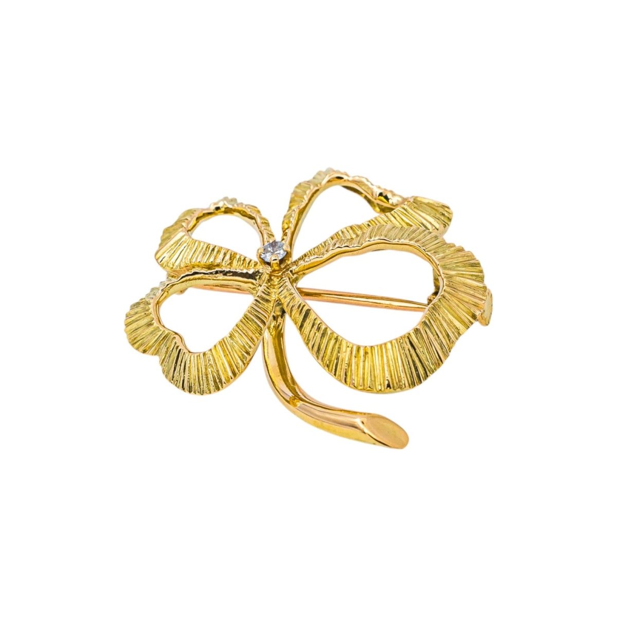 Broche Épingle en or jaune et diamant - Castafiore