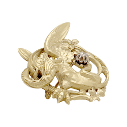 Broche Épingle en or jaune et diamant - Castafiore