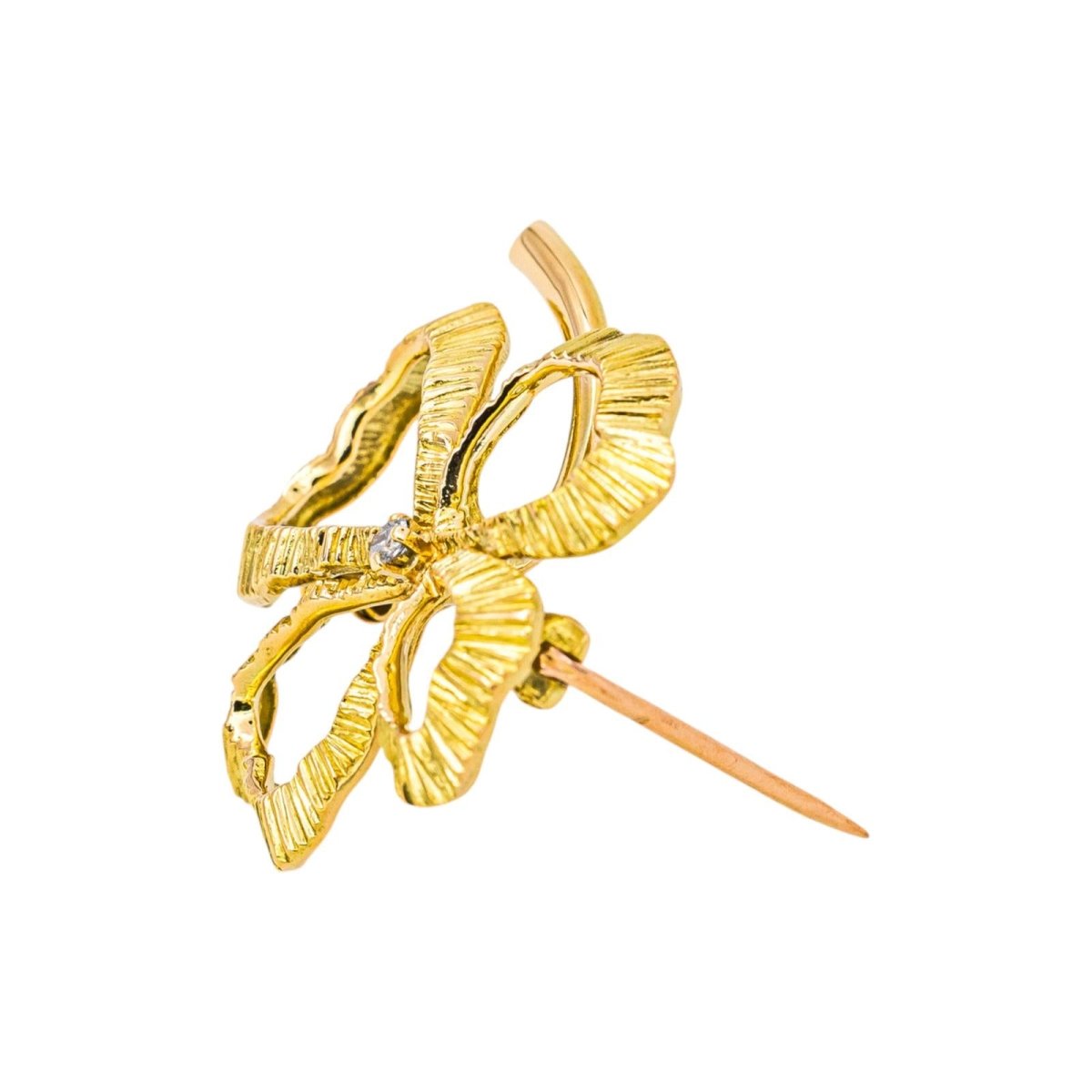 Broche Épingle en or jaune et diamant - Castafiore
