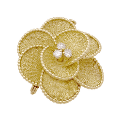 Broche Épingle en or jaune et diamants - Castafiore