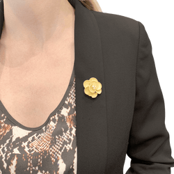 Broche Épingle en or jaune et diamants - Castafiore
