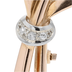 Broche Épingle en or jaune et diamants - Castafiore