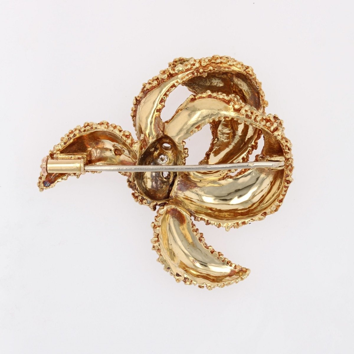 Broche Épingle en or jaune et diamants - Castafiore
