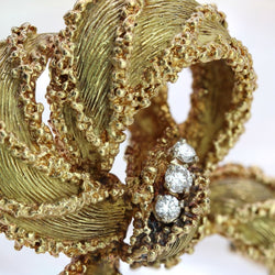 Broche Épingle en or jaune et diamants - Castafiore