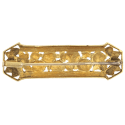 Broche Épingle en or jaune et émail - Castafiore