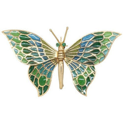 Broche Épingle en or jaune et émeraude - Castafiore